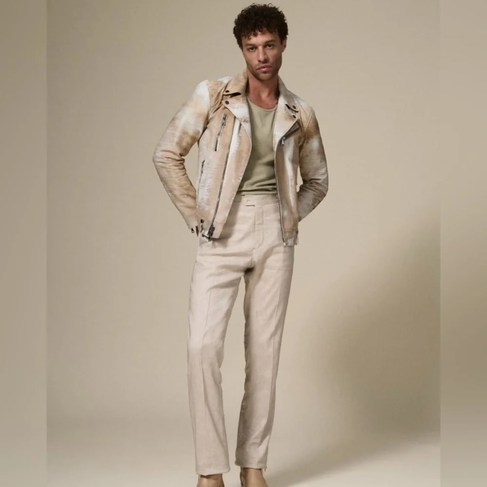 John Varvatos Chelsea Biker Jacket. Size 50 EU 40 USA.Brand new with tags $3498 - Picture 4 of 15